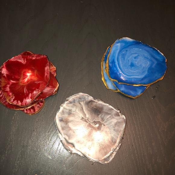 Beautiful Geode resin coasters - Picture 2 of 7